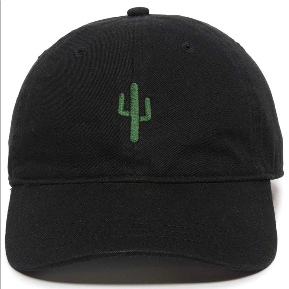 Cactus hat black and green NWOT